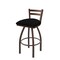 Holland Bar Stool Co 25" Low Back Swivel Counter Stool, Bronze Finish, Black Vinyl Seat 41125BZBlkVinyl - alternate 1